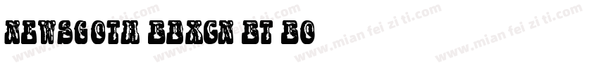 NewsGoth BdXCn BT Bo字体转换
